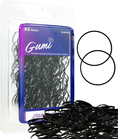 Picture of Gumi Black Elastics 1 inch Hair Band Large