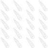 Picture of GKETN Snap Hair Clips for Women and Girls Water Drop Non Slip Hair Barrettes Heavy Coated Metal White Hair Clips Accessory 20 PCS 1.89"