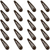 Picture of GKETN Snap Hair Clips for Women and Girls Water Drop Non Slip Hair Barrettes Heavy Coated Metal Brown Hair Clips Accessory 20 PCS 1.89"