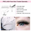 Picture of Premade Fans Eyelash Extensions 6D-C-0.10-13 Short Stem Premade Volume Eyelash Extensions .07 .10 C D Curl Pre made Lash Fans 9 to 20 mm Volume Lash Extensions (6D-C-0.10,13mm)