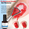 Picture of LOUINSTIC Gel Nail Polish Remover Kit - Fast & Gentle Gel Removal, Includes 1 Gel Remover, 100/180 & 600/3000 Grit Nail Files for At-Home Manicure, Safe & Non-Damaging Nail Care for DIY Lovers