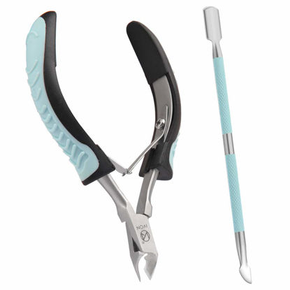 Picture of IVON Cuticle Trimmer with Pusher, Cuticle Cutter Remover - Rubber Non-slip Handle