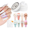 Picture of MIZHSE Solid Builder Gel, Non-Sticky White Sculpting Gel Hard Gel for Nails, 3D Nail Gel Building Gel Carving Gel Modeling Nail Extension Soak Off UV/LED Nail Art Salon Home DIY 15g (0.5 fl oz)