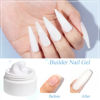 Picture of MIZHSE Solid Builder Gel, Non-Sticky White Sculpting Gel Hard Gel for Nails, 3D Nail Gel Building Gel Carving Gel Modeling Nail Extension Soak Off UV/LED Nail Art Salon Home DIY 15g (0.5 fl oz)