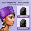 Picture of Thermal Steam Cap for Natural Hair Treatment: 10-Level Heating Cap for Deep Conditioning and Hair Steaming - Quick Heat-Up, Purple