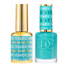 Picture of DND DC Gel Polish Set, Green Collection, UV/LED Gel Polish and Air Dry Nail Lacquer, Matching Chip-Free Polish Duo, 036 Dublin Green, 0.5 Fl Oz