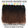 Picture of Col Bling Goddess Locs Crochet Hair 18 Inch 8 Packs Ombre Faux Locs Crochet Hair for Women Pre Looped Crochet Boho Goddess Faux Locs Crotchet Hair with Curly Ends #1B/4/30