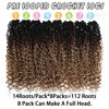 Picture of 24 Inch Ombre Goddess Locs Crochet Hair 8 Packs Faux Locs Crochet Hair for Women 3 Tone River Locs Crochet Hair with Curly Ends Synthetic Hair Style (#1B/30/27)