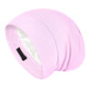 Picture of Fittia Satin Hair Bonnet for Sleeping, Silky No Frizzy for Curls Care, Adjustable Strap for Non-Slip, Dreadlocks Cap for Women&Men Light Purple