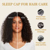 Picture of Fittia Satin Hair Bonnet for Sleeping, Silky No Frizzy for Curls Care, Adjustable Strap for Non-Slip, Dreadlocks Cap for Women&Men Mustard Yellow
