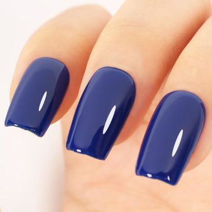 Picture of TUTUYU Deep Ocean Navy Blue Gel Nail Polish,0.51 Fl Oz UV/LED Soak Off Dark Blue Gel Polish for Manicure Salon and Nail Art Starter,Gel Nail Polish Kit Gifts for Women Girls - GP0060