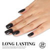 Picture of TUTUYU Glitter Black Gel Polish,Sparkle Shimmer Black Glitter Gel Nail Polish,15ml Soak Off UV Gel Polish for DIY Manicure, Gifts for Women Grils - GP0065