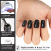 Picture of TUTUYU Glitter Black Gel Polish,Sparkle Shimmer Black Glitter Gel Nail Polish,15ml Soak Off UV Gel Polish for DIY Manicure, Gifts for Women Grils - GP0065