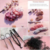 Picture of YANRONG Hair Accessories Set: 755PCS Seamless Ponytail Holders, Scrunchies, Hair Bands, and Hair Ties for Thick and Curly Hair (Gradient Powder)