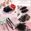 Picture of YANRONG Hair Accessories Set: 755PCS Seamless Ponytail Holders, Variety Scrunchies, Bands and Ties for Thick and Curly Hair (Dark)