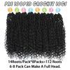 Picture of Col Bling 24 Inch 8 Packs Goddess Locs Crochet Hair Natural Looking, Bohemian River Goddess Crochet Braiding Hair Trendy & Edgy Faux Locs Crochet Hair Fashion for Women Kids (#1B)