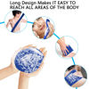 Picture of 2 Piece African Exfoliating Net for Body, African Net Sponge, African Wash Net, African Shower Net, African Bath Sponge Scrubbing Rag Net Exfoliation, African Body Scrubber (Blue)