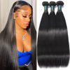 Picture of Great Grace Brazilian Straight Bundles Human Hair 18 20 22 Inch 12A 100% Unprocessed Virgin Human Hair Weave 3 Bundles Deals Natural Black Color (Natural Balck 3 Bundles, 18 20 22)