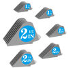 Picture of Clipper Guards for Wahl 10 12 14 16 18 20 Hair Clipper Guards 6pcs Extra Long Clipper Guard Attachments 2.5 Inch Clipper Guides Multiple Sizes Universal 2.5", 2.25", 2", 1.75", 1.5", 1.25" (Gray)