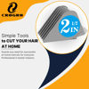 Picture of Clipper Guards for Wahl 10 12 14 16 18 20 Hair Clipper Guards 6pcs Extra Long Clipper Guard Attachments 2.5 Inch Clipper Guides Multiple Sizes Universal 2.5", 2.25", 2", 1.75", 1.5", 1.25" (Gray)