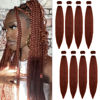 Picture of Pre Stretched Braiding Hair Copper Red Long Braid 48 Inch 8 Packs 350 Braiding Hair Extensions Professional Synthetic Fiber Crochet Hair(48inch,#350)