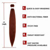 Picture of Pre Stretched Braiding Hair Copper Red Long Braid 48 Inch 8 Packs 350 Braiding Hair Extensions Professional Synthetic Fiber Crochet Hair(48inch,#350)