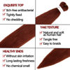 Picture of Pre Stretched Braiding Hair Copper Red Long Braid 48 Inch 8 Packs 350 Braiding Hair Extensions Professional Synthetic Fiber Crochet Hair(48inch,#350)