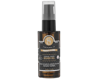 Picture of Suavecito Premium Blends Beard Oil - Leave-In Beard Conditioner For Softening Hair, Hydrating Skin, Eliminating Beard Dandruff, Healthy Beard Growth - Cedar Cabin Fragrance - 1 oz