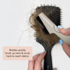 Picture of Kitsch Double Sided Hair Brush Cleaner Tool 2 in 1 | Eco-Friendly Double Edge Brush and Hairbrush Cleaner Solution for Hair Removal and Maintenance, Beauty Travel Essentials, Valentines Gift For Her