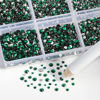 Picture of Beadsland 7200pcs Flatback Rhinestones,Green Rhinestones Nail Gems Round Crystal Rhinestones for Crafts,Mixed 6 Sizes with Wax Pencil Kit, SS3-SS10,Emerald