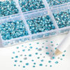 Picture of Beadsland 7200pcs Flatback Rhinestones,Blue Rhinestones Nail Gems Round Crystal Rhinestones for Crafts,Mixed 6 Sizes with Wax Pencil Kit, SS3-SS10,Aquamarine
