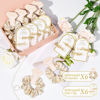 Picture of 12 PCS Soft Silk Satin Hair Accessories - Scrunchies, Hair Clips for Bridal Shower Gifts, Wedding Favors for Women and Girls