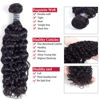 Picture of Amella Hair 100% Unprocessed Virgin Brazilian Curly Hair Weave 3 Bundles (16 18 20inch,285g) 8A Grade Brazilian Virgin Human Hair Weave Natural Black Hair Color Can be Dyed and Bleached