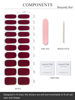 Picture of AutyaMee Semi Cured Gel Nail Strips (Burgundy Red)-20 PCS Gel Nail Stickers | Gel Nail Wraps | UV Light Required, Salon Quality & Easy to Use