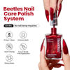 Picture of Beetles Red Glitter Nail Polish 1Pcs 15ml Ruby Radiance Red Color Nail Polish Air-Dry Shimmer Nail Polish for Nail Salon DIY Manicure