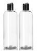 Picture of ljdeals 16 oz Clear Plastic Empty Bottles with Black Disc Top Caps, Squeezable Refillable Containers for Shampoo, Lotions, Cream and More Pack of 2, BPA Free, Made in USA