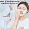Picture of Disposable Face Towel 100 Count for Washing Soft Cotton Dry Wipes Facial Cloths Towelettes for Washing and Drying, Facial Tissue for Cleansing, Skincare and Makeup Remover (4 Pack)