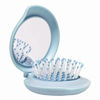 Picture of Arthaxi Hair Brush with Mirror, Compact Mirror with Mini Hair Brush Set, Folding Hairbrush for Women, Small Hair Comb with Mirror Combo, Blue