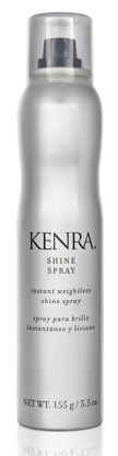 Picture of Kenra Professional Shine Spray | Instant Weightless Shine Hairspray | Tames Frizz & Flyaways | Enhances Color Vibrancy | Lightweight, No Hold | All Hair Types | 5.5 oz