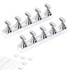 Picture of Etercycle Acrylic Nail Display Stand DIY Nail Crystal Holder Magnetic Practice Stands with Reusable Adhesive Putty Clay for False Nail Tip Manicure Tool (2 Sliver)