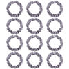 Picture of 12Pcs Satin Scrunchies, Silver Gray Satin Hair Ties Elastic Hair Bands Ponytail Holder Hair Accessories for Women Girls