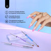 Picture of Beetles 3 Pcs Gel Nail Art Brushes Set Gel Polish Design Pen Painting Tools with Liner Brushes Petal Painting Brush and Oval Brush DIY at Home Manicure for Girls