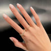 Picture of Hkanlre Short Press on Nails Almond White Fake Nails Acrylic Glossy False Nails Full Cover Gradient Nails for Women and Girls 24PCS