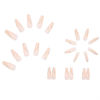 Picture of Hkanlre Gold Fake Nails Long Press on Nails Coffin Acrylic Geometry False Nails Full Cover Nails for Women and Girls 24PCS