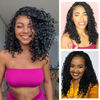 Picture of 8 Packs Goddess Box Braids Crochet Hair-14 Inch Crochet Box Braids Pre-looped Boho Crochet Braids Hair Synthetic Braiding Hair Extensions Crochet Hair for Black Women(1B)