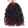 Picture of 10 Packs Short Faux Locs Crochet Hair Burgundy 8Inch Soft Locs wavy 150 Strands Dreadlocks Crochet Braids Natural Pre-Looped Crochet Hair for Black Women (8 Inch (Pack of 10), TBUG)