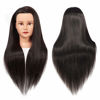 Picture of Training Head 26"-28" Mannequin Head Hair Styling Manikin Cosmetology Doll Head Synthetic Fiber Hair Hairdressing Training Model Free Clamp (1711LB0220)