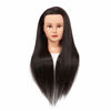 Picture of Training Head 26"-28" Mannequin Head Hair Styling Manikin Cosmetology Doll Head Synthetic Fiber Hair Hairdressing Training Model Free Clamp (1711LB0220)