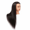 Picture of Training Head 26"-28" Mannequin Head Hair Styling Manikin Cosmetology Doll Head Synthetic Fiber Hair Hairdressing Training Model Free Clamp (1711LB0220)