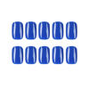 Picture of Square Fake Nails Short Press On Nails Dark Blue False Nails With Artificial Glossy Designs Acrylic Nails Press Ons Full Cover Glue On Nails Short Stick On Nails For Women 24Pcs
